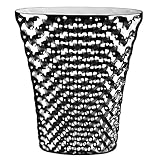  Vibrations Vase oval 32 cm Platin verspiegelt