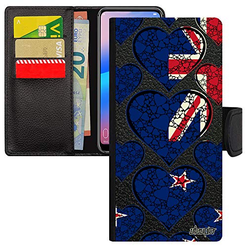 Coque Redmi Note 9 Pro drapeau Nouvelle-Zélande en cuir pour fan de rugby