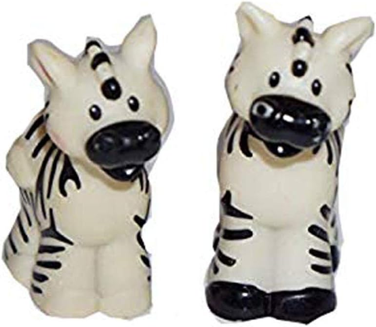 Fisher Price Little People Animals, Noah's Ark, Zoo Animals, Male & Female Zebra Family Pair