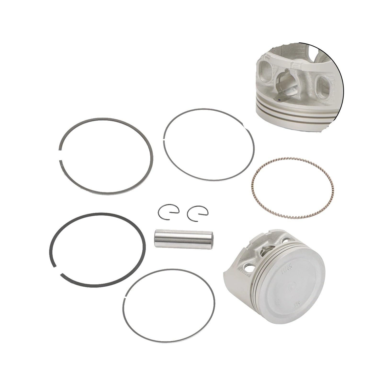 pistone motore fascia elastica Compatibile Con Rancher Per TRX350FE 2000 2001 2002 2003 2004 2005 2006 Kit Di Ricostruzione Fasce Elastiche Pistone Kit Pistone Alesaggio Standard 78,5 Mm 13103-HN5-670