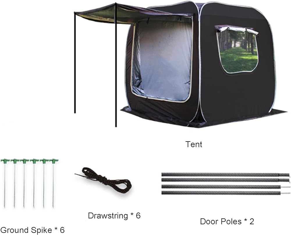 Tente automatique de hayon de voiture, grand espace SUV Extension arrière, couverture de coffre portable, protection UV étanche pour camping