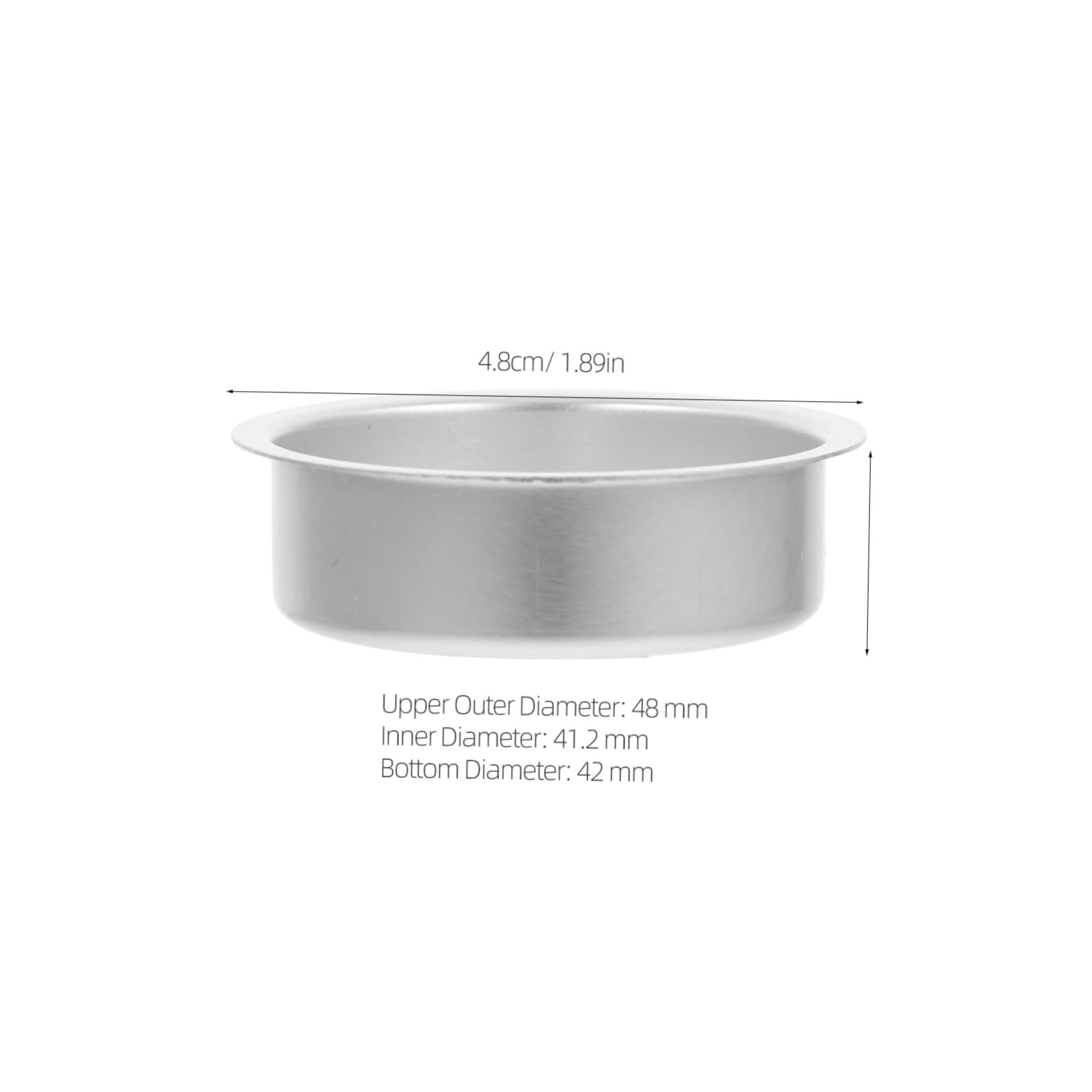 STOBAZA 20 Piezas Unidades Portavelas de Aluminio Plateado para Velas de Té Pequeños Vasos Redondos para Manualidades para Bodas Cumpleaños y Decoración de Fiestas
