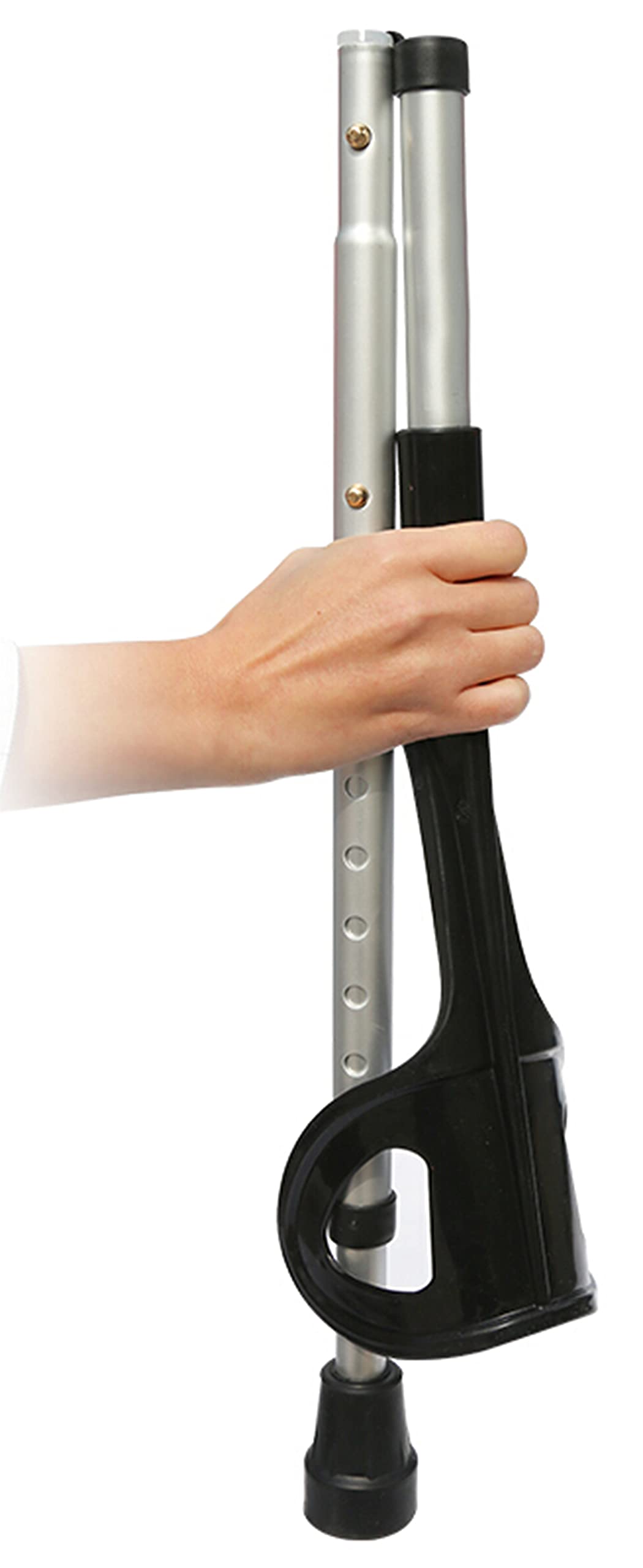 Muleta Codo Plegable, Muletas De Agarre Suave, Ayuda De Movilidad Antideslizante Ajustable De 10 Alturas para Ancianos Muleta para Brazo Muleta Plegable para Adultos Discapacitados Star of Light