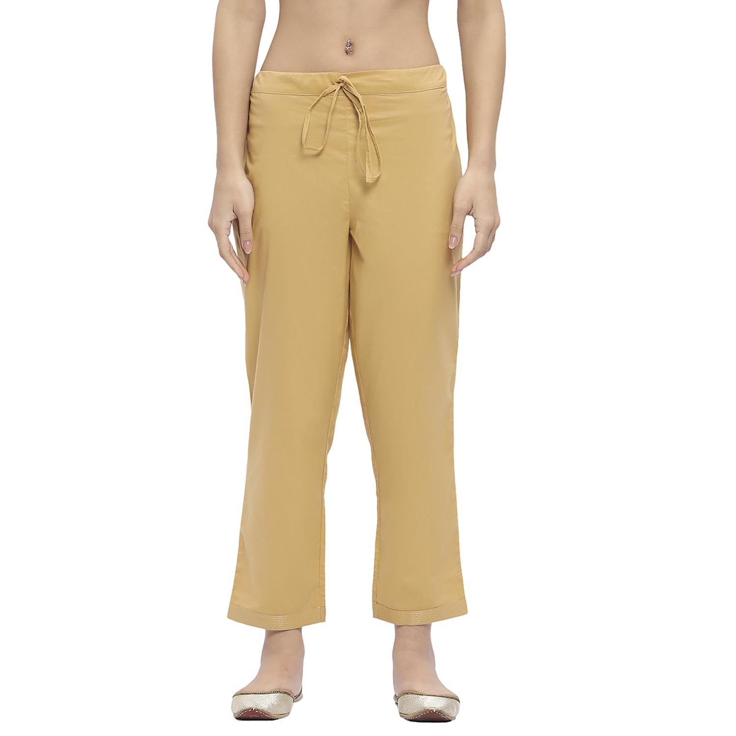 biba Women Polyester Straight Dyed Palazzo-picture-24