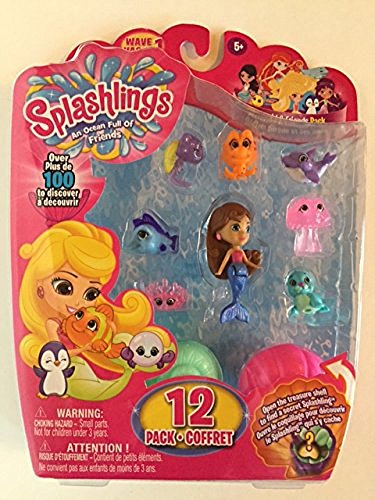 TPF Toys Splashlings 12 Pack ~ Mermaid & Friends ~ Wave 1 ~ Style 4