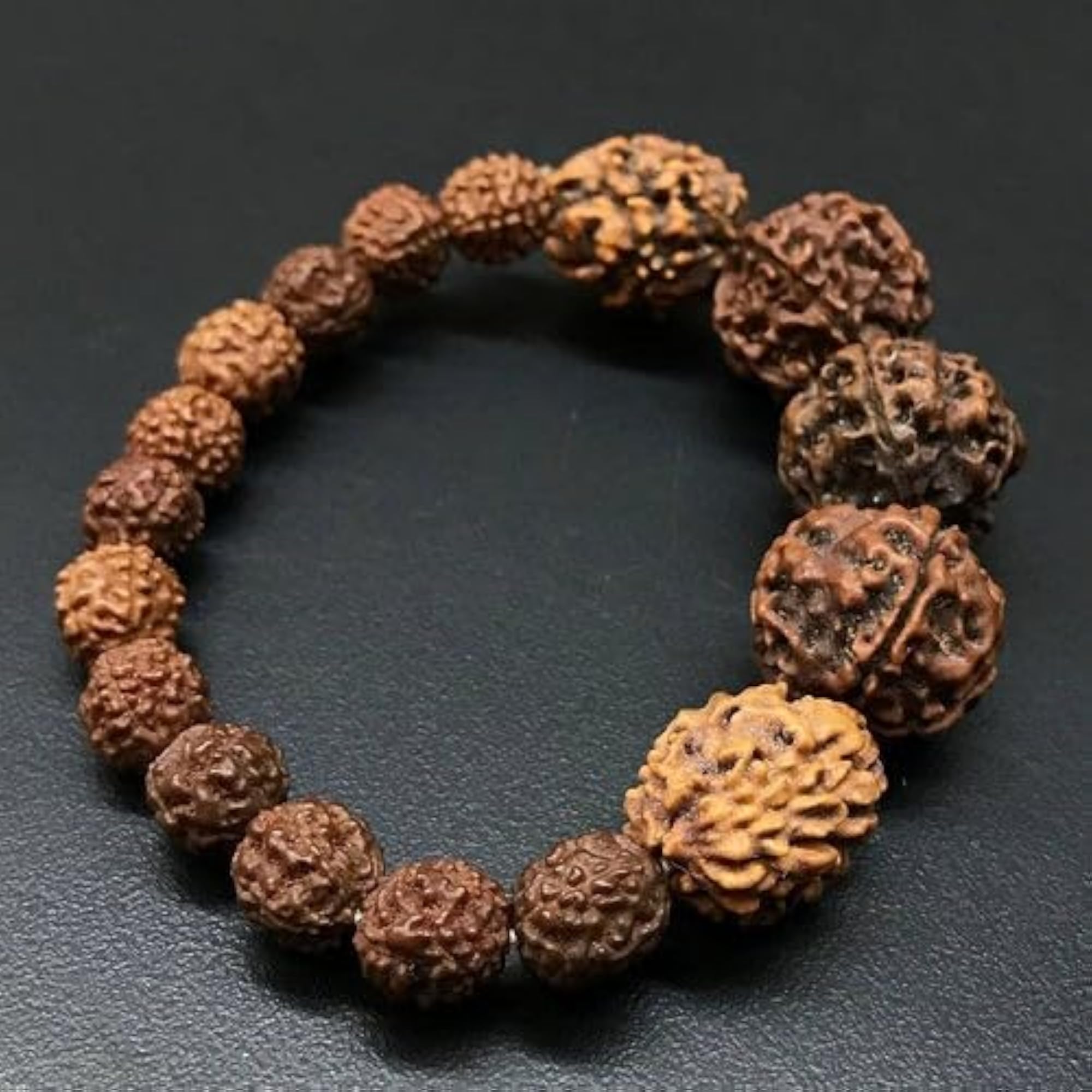 Narayan Rudraksha Beads Adjustable Bracelet, Unisex Gift