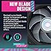 Cooler Master SickleFlow 120 V2 RGB Square Frame Fan, RGB 4-Pin Customizable LEDs, Air Balance Curve Blade, Sealed Bearing, 120mm PWM Control for Computer Case & Liquid Radiator