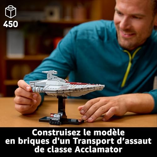 LEGO Star Wars 75404 Le transport d’assaut de classe Acclamator Set - vue 4