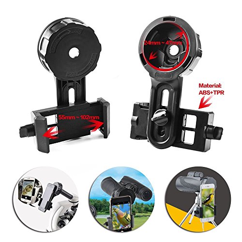 Universal Cell Phone Photography Adapter Mount for Binoculars Monocular Spotting Scope Telescope for iPhone 6Plus Samsung HTC LG and More