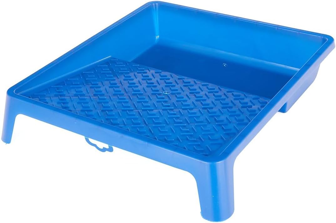 5 x Paint Trays 33 x 35 cm, Paint Tray for Wall Paint, Plastic Paint Bowl, Blue, Width 33 cm, Length 35 cm, Painting Accessories, Painting Supplies