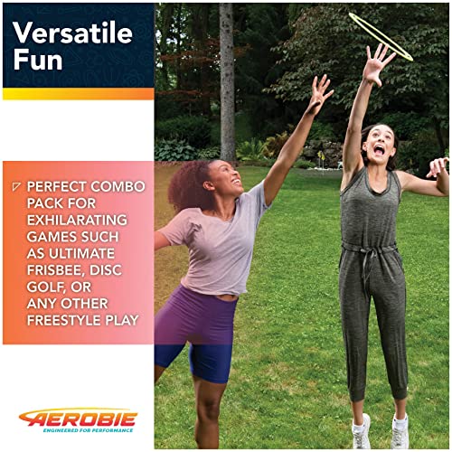 Aerobie 3-Piece Flying Ring Combo Pack With Pro Ring, Orbiter Boomerang, And Pro Blade, Lightweight Kids Toys For Disc Golf & Outdoor Games, Ages 5+ #TOP4