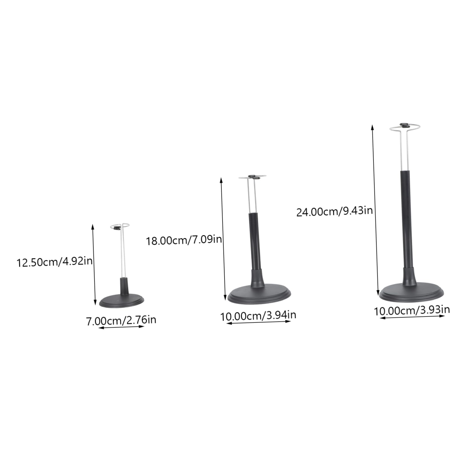 Gogogmee Doll Support Stand 3pcs Doll Bracket for Display Showcase Figure Stand