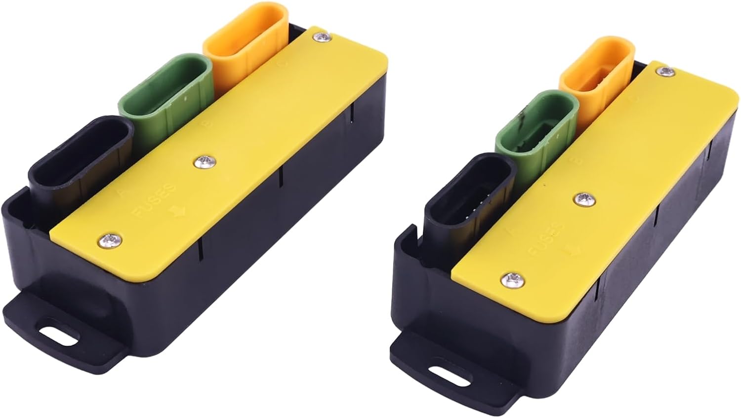 DVPARTS 2 PCS 6 PIN Snow Plow Module Headlight 07347 07548 Compatible with Meyer