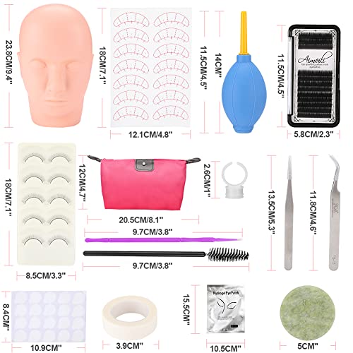 15 kit di extension per ciglia, kit professionale