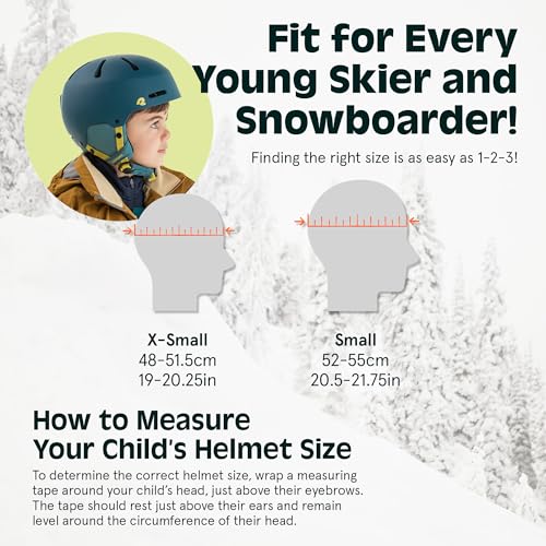 Image of Comstock Kids Ski & Snowboard Helmet with ABS Shell, EPS Impact Protection & 10 Cooling Vents - Adjustable Winter Sports Gear, Goggle Clip