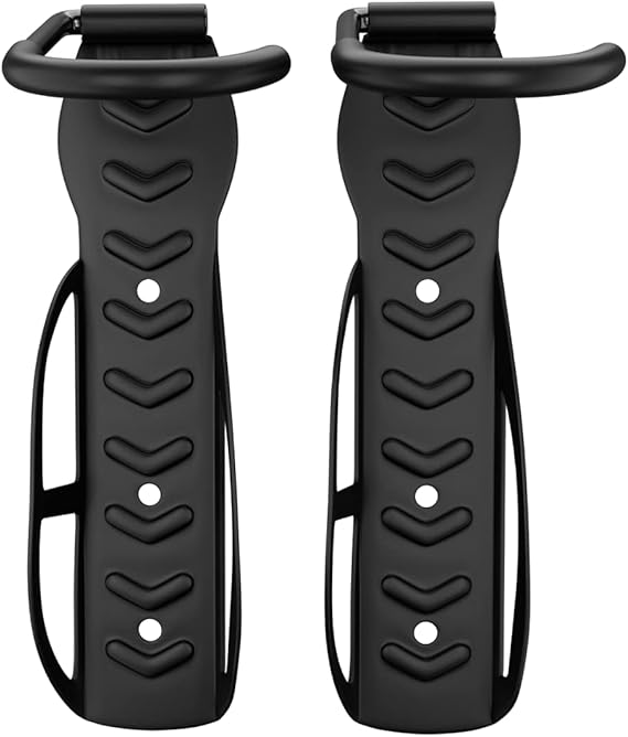 Ganci Da Parete Per Bici - Set 6 Ganci A J Neri Per Garage Max 20kg Carico