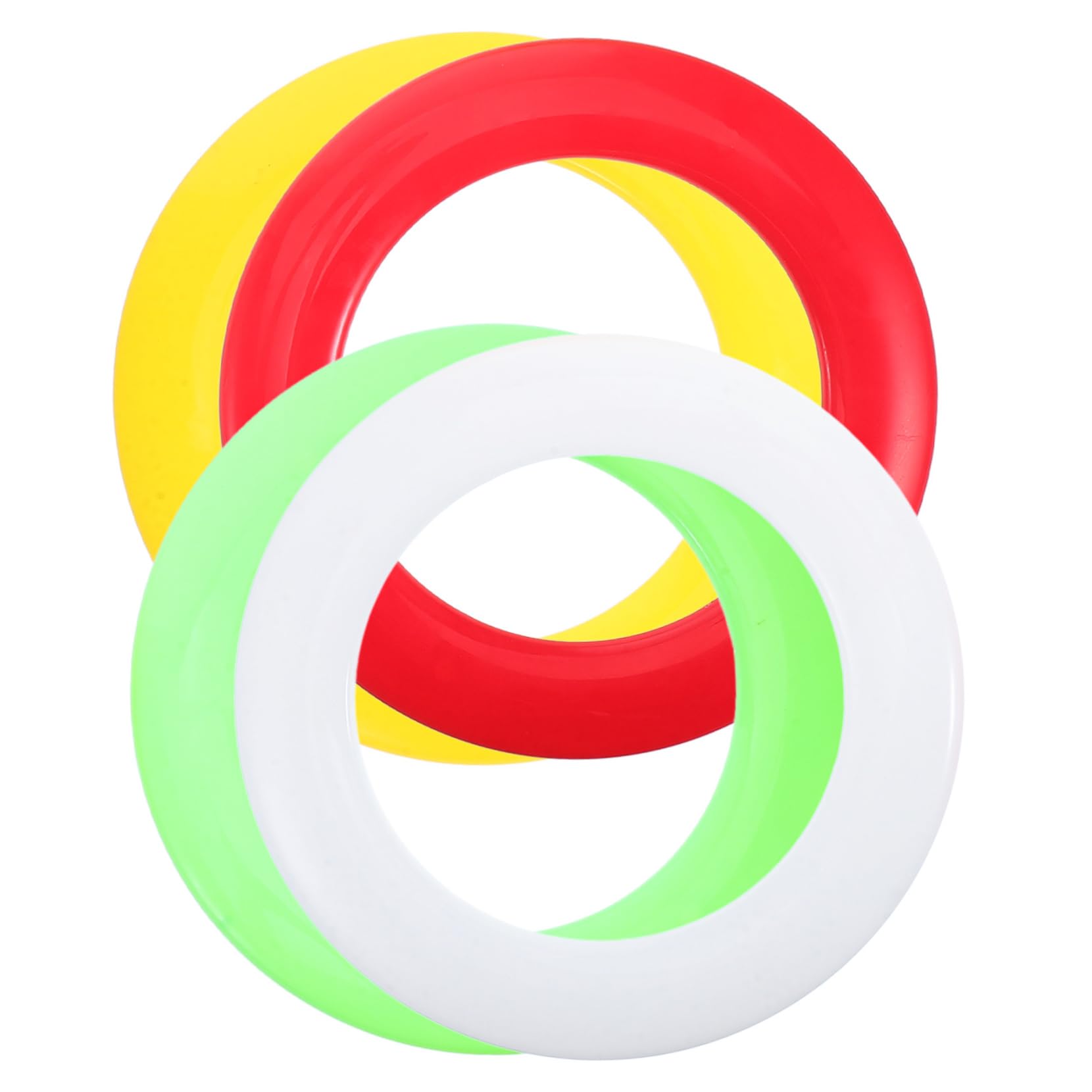 Hemoton 4pcs Boys and Girls Outdoor Flying Discs Set Beach Activities for Boys and Girls Ring Reusable Flying Ring for Beach Games