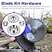 Trimmer Blade Kit Hardware Compatible with Echo SRM 225 Brush Blade Conversion Kit C535000160 C535000150, Replacement Echo Brush Cutter Attachment Fits All SRM Series Except The High Torque Version