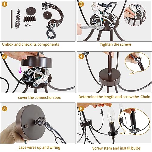 Rviezza Farmhouse Chandelier thumb #7