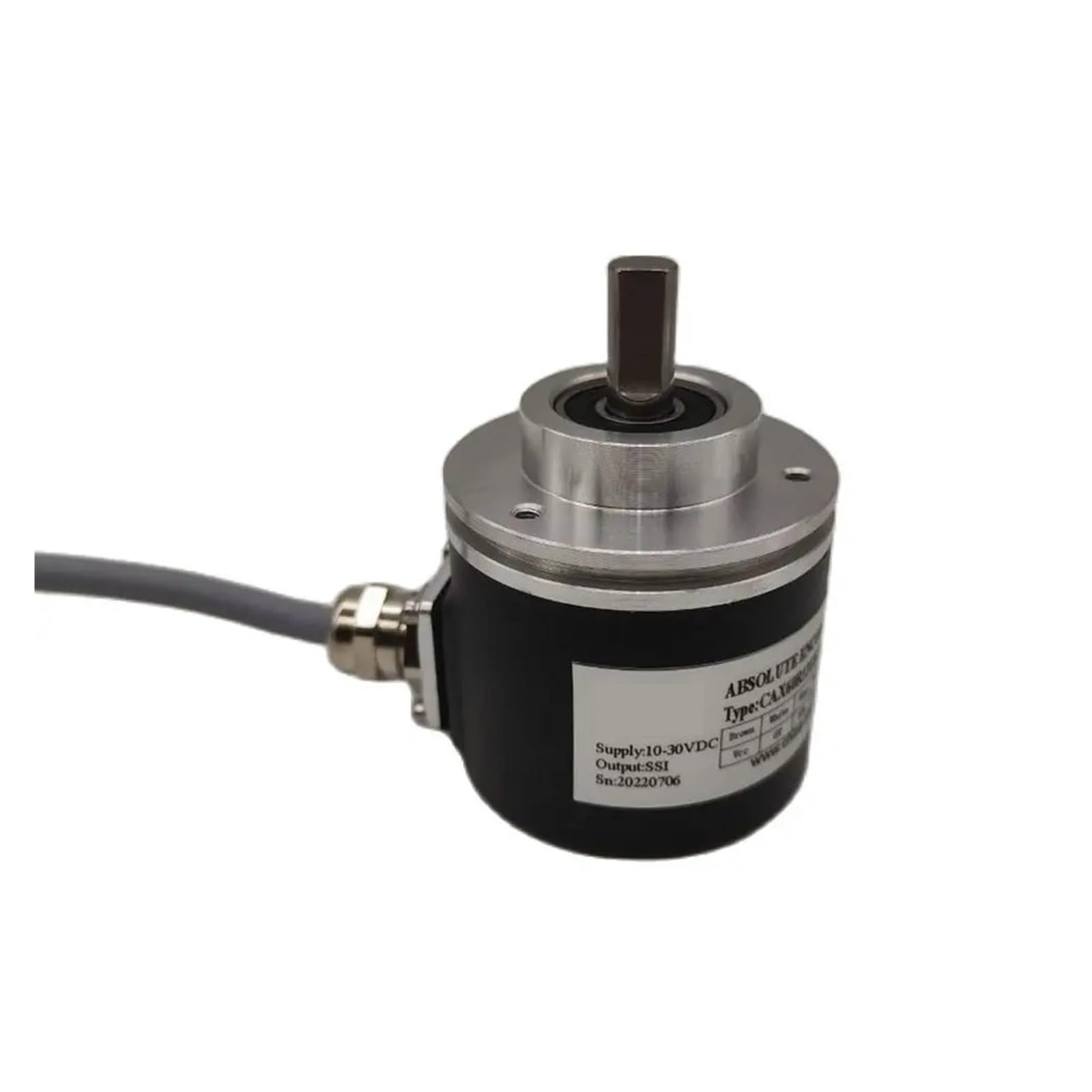 ZIDRMTKVK Multi-Turn 4096-turn SSI Absolute Rotary Encoder 13-bit Position Sensor CAX60