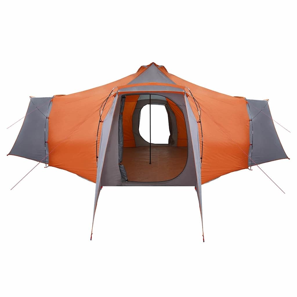 Tipi Zelt mit Dach und Speicher Grün aus TAFT x x, Winddicht und wasserdicht mit Türen, E-Port, leichtem Gestänge, ideal für Familien Camping und Outdoor Festival
