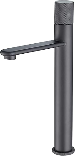 PandaFaucet Grifo de baño de latón cromado para fregadero de baño placa de cubierta de 1 agujero grifo de baño de una sola manija grifo de baño de