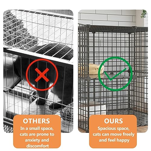 Fil solide et durable pour ce grand parc pour chat et cage à furet
