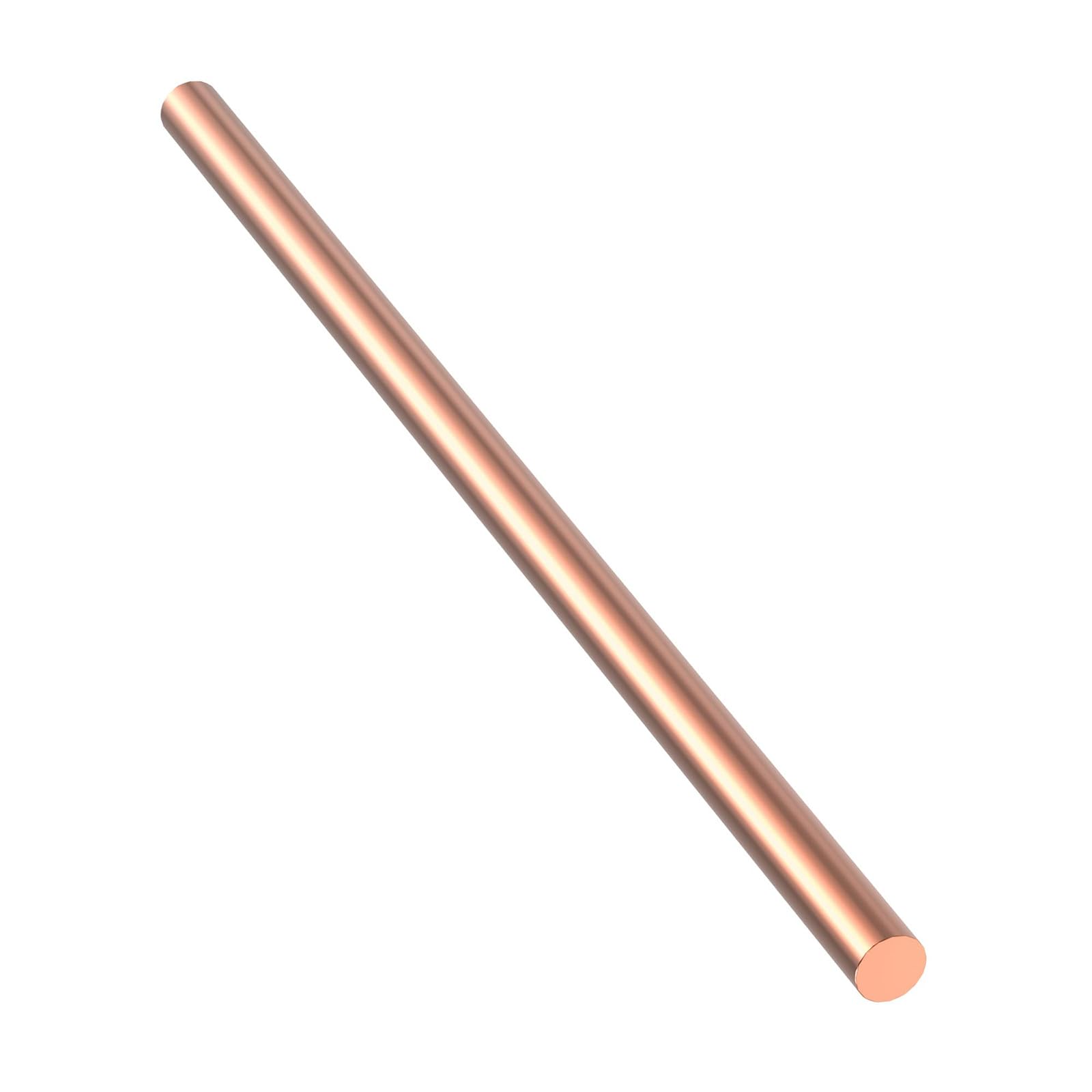 Diamètre 2mm-16mm Tige de cuivre 1 PC Longueur 1000mm Tige Ronde en cuivre adaptée à l'artisanat en métal,5mm
