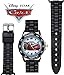 Accutime Disney Pixar Cars Lightning McQueen Time-Teaching Watch for Kids with Interactive Racing Dial