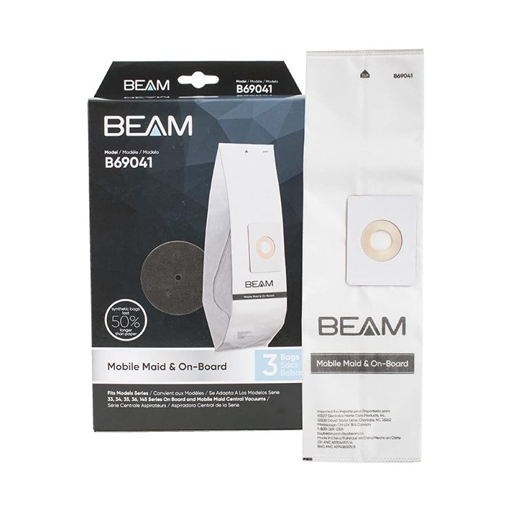 Beam Model 35 Mobile Maid/On-Board Bags And Filter B69041 (Pack of 3)