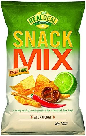 The Real Deal All Natural Snacks Mix, Chili Lime, 12 Ounce (Pack of 12)