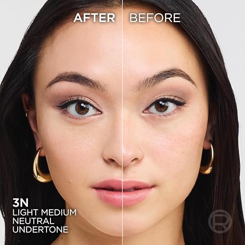 L'Oréal Paris Foundation for Face, Skincare Infused with Hyaluronic Acid, True Match Hydrating Liquid Foundation for All Skin Tones, SPF 16, 3N Creamy Beige, 30 ml - Image 6