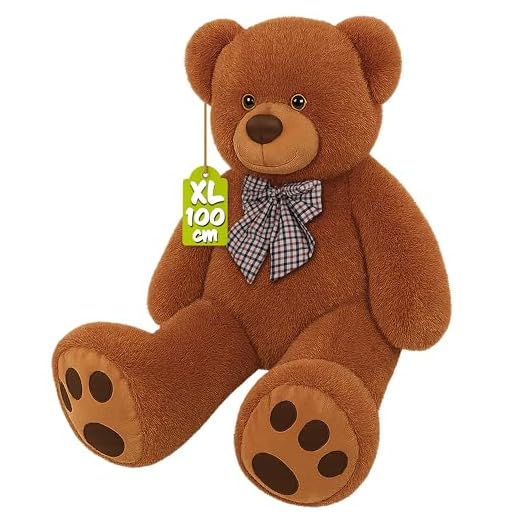 Deuba Riesen Teddy XL-XXXL Teddybär 100-175cm samtig weiches Kuscheltier Plüschbär Plüschtier Farbwahl