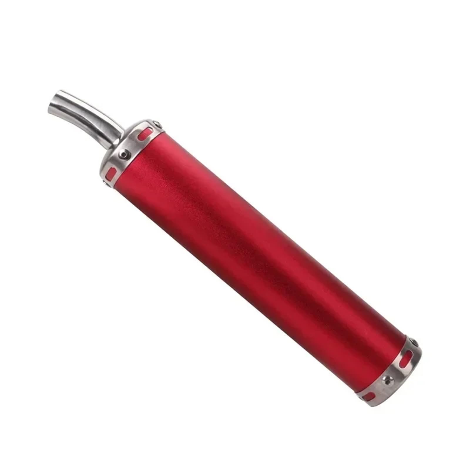 Tłumik końcowy Tłumik wydechowy motocykla, 20mm wlot uniwersalny metalowy tłumik wydechowy 2-suwowy motocyklowy tłumik typu slip-on układ wydechowy samochodowy(B)