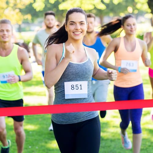 Cinta de satén para atletismo y meta de correr duradera en rollo de 32.8 pies 3