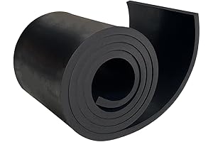 1/4-Inch Thick Neoprene Rubber Sheet for Multi-Purpose Crafts and Flooring