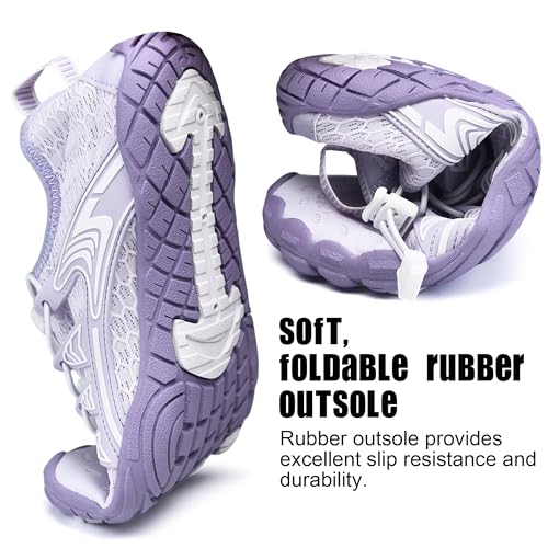 Image of Water Shoes Womens Mens, Barefoot Quick-Dry Aqua Shoes for Outdoor Swimming, Running, Training, Surfing, Hiking and Kayaking