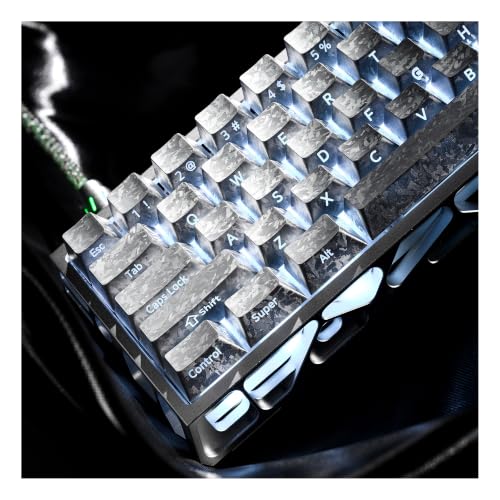 Teclas plateadas XVX de perfil Cherry con impresión lateral para teclado ANSI