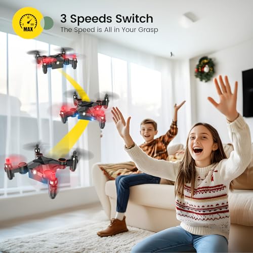 Holy Stone HS190 Foldable Mini Nano RC Drone for Kids Gift Portable Pocket Quadcopter with Altitude Hold 3D Flips and Headless Mode Easy to Fly for Beginners - Image 5