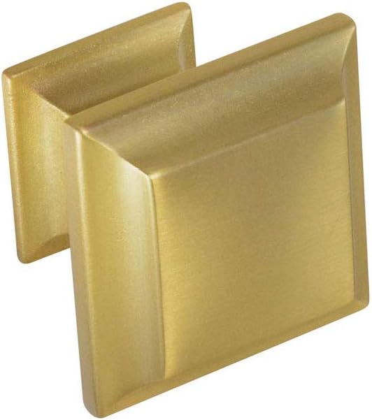 #1880 CKP Brand 1-5/16 in. (33mm) Square Cabinet Knob, Venetian Bronze - 10 Pack