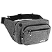 Produktbild Speedsporting Gürteltasche Bauchtasche Damen Herren Wasserabweisende Hüfttasche mit Reißverschluss Bauchbeutel für Damen und Herren Outdoor Gurttasche Zum Wandern Hip Bag, grau (Model 3)