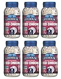 Litehouse Freeze Dried Red Onion - Substitute for Fresh Red Onion, Jar Equal to 2 Red Onion Fresh, Organic, Red Onion Seasoning, Non-GMO, Gluten-Free - 0.60 Ounce 6-Pack