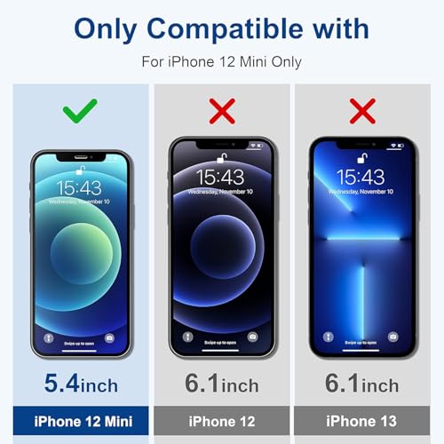 Image of IQShield Screen Protector Tempered Glass Guard for iPhone 12 Mini - 9H Hardness, HD Clear, Case Friendly [1 Pack]