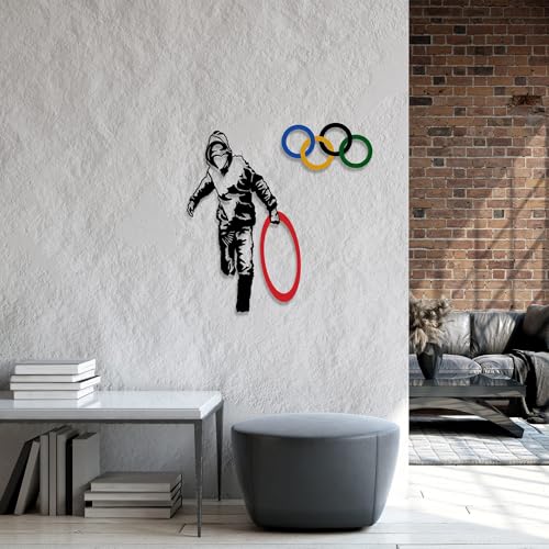 Objet mural décoratif en métal robuste 100% acier de 1,5 mm - 4