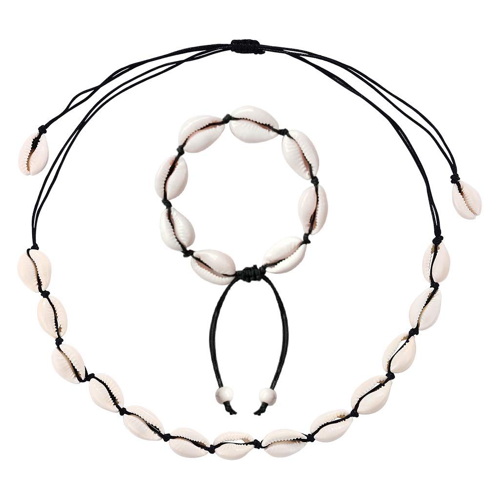 ASELFAD Natural Cowrie Shell Necklace 