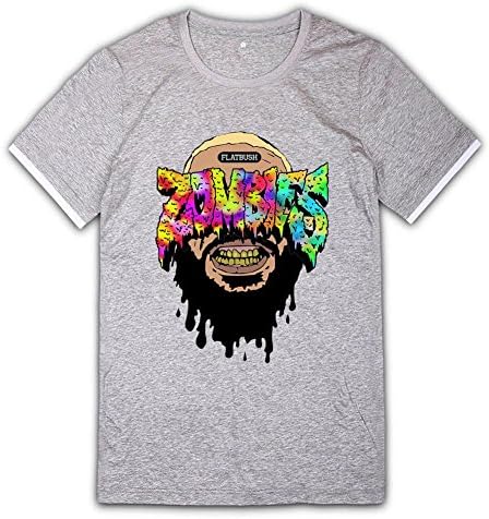 Shhdg Flatbush Zombies Colorful Symbol Poster Man Mercerized Cotton T Shirts