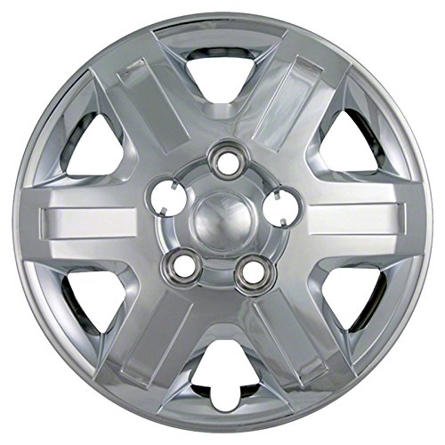 Upgrade Your Auto Set of Four 16' Chrome Hubcap Wheel Covers for Dodge Caravan 2008-2013 (Bolt-on)