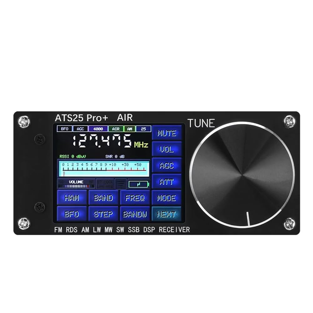 ATS25 Pro+ Prend en Charge Le Récepteur Bluetooth WiFi AIR Band FM SW SSB MW LW AIR SDR Récepteur de Bande Aviation Firmware 4.2 SI5351