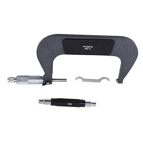 Miniatura 30 de 0-1 en micrómetro exterior de precisión W/caja, precisión 0.0001 pulgadas, herramienta maquinista de precisión de grado profesional