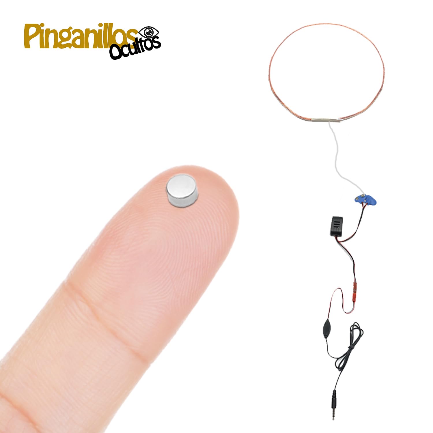 Pinganillo Invisible para Exámenes con Collar Inductor Oculto V1 (Micronano)